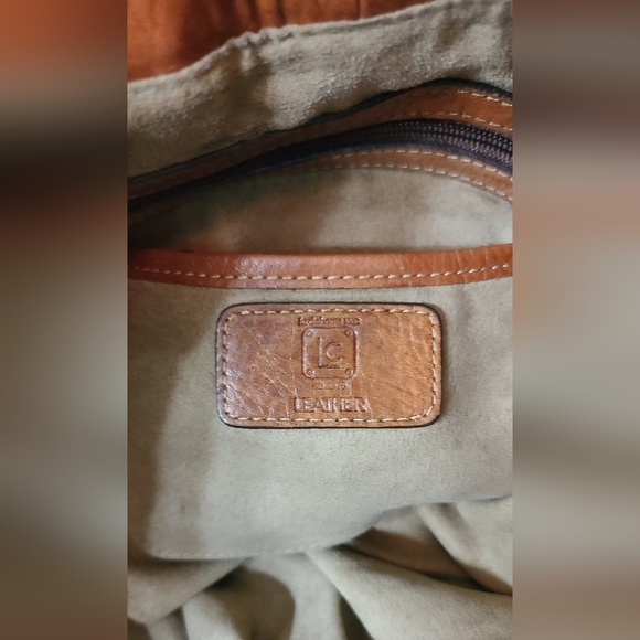 Liz Claiborne Leather Boho Tote - Picture 10 of 10